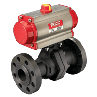 A-T Controls Automated Ball Valve, FD9 Series 600# Flanged
